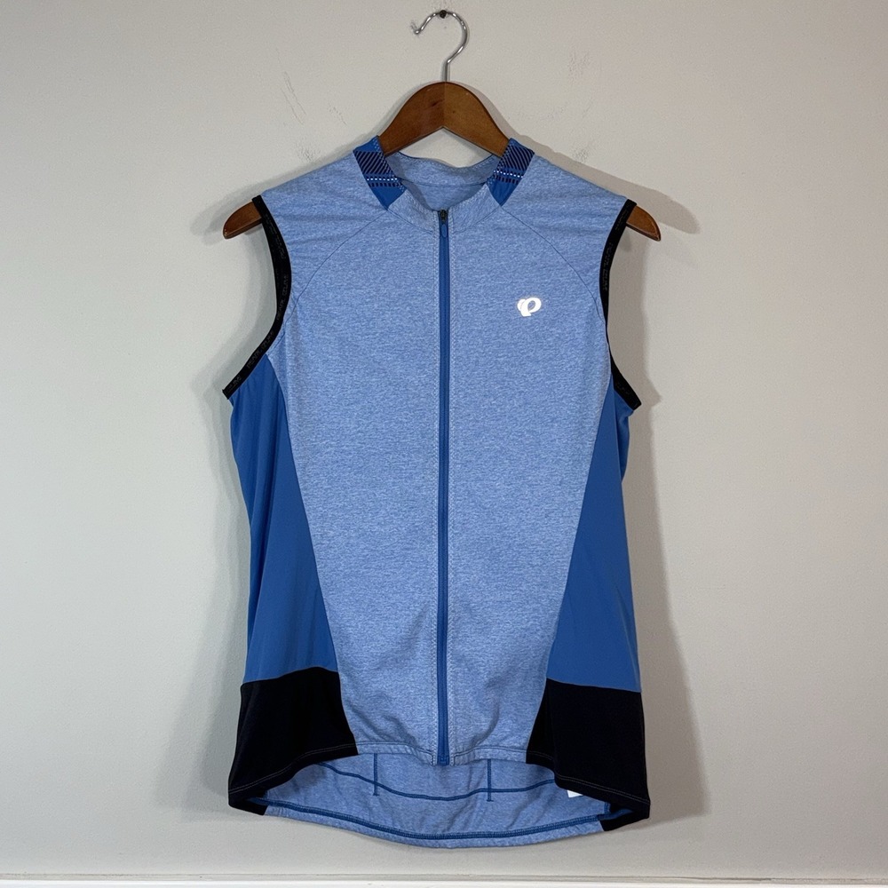 Pearl Izumi Womans Sz XL Select Escape SL Cycling Jersey Blue Black Full Zip
